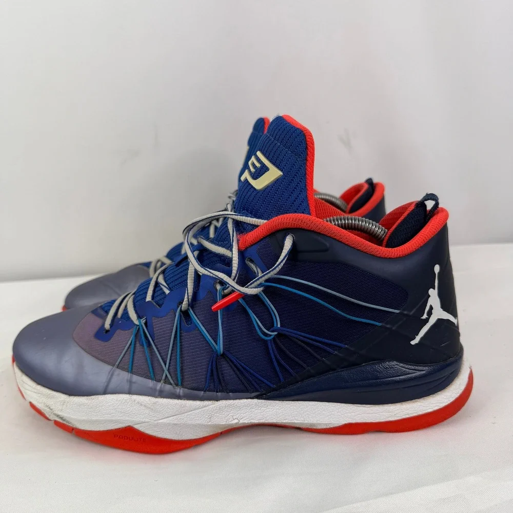 Jordan CP3 VII Mens Basketball Shoes Blue Red White 644805-407 Size 11